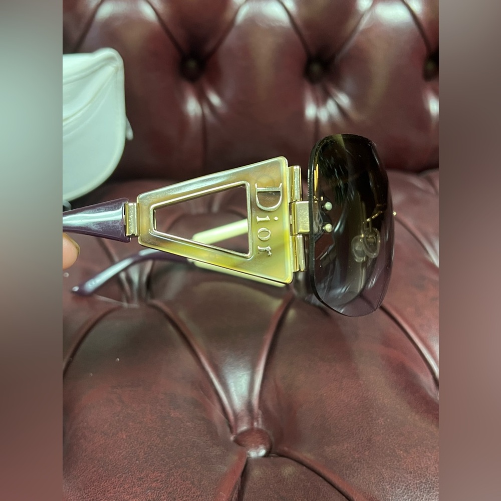 Christian Dior Escrime 1 Purple Sunglasses Vintage Y2K - Picture 9 of 16